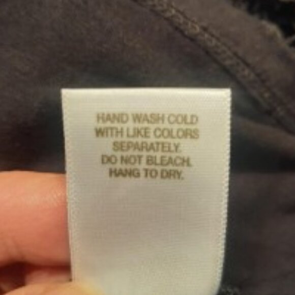 Women's Black Tank Top with attached Crocheted Poncho overlay - Picture 8 of 8